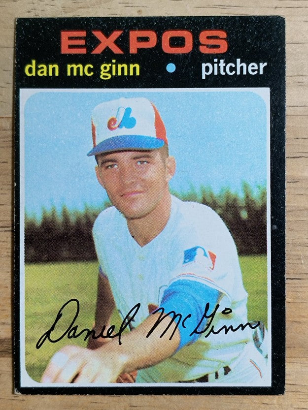 1971 Topps #21 Dan McGinn (VGEX)