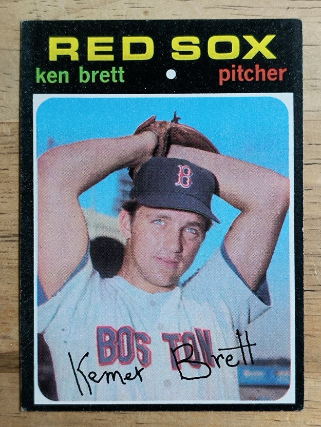 1971 Topps #89 Ken Brett (VGEX)