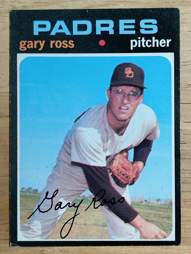 1971 Topps #153 Gary Ross (VGEX)