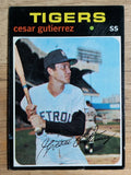 1971 Topps #154 Cesar Gutierrez (VG)