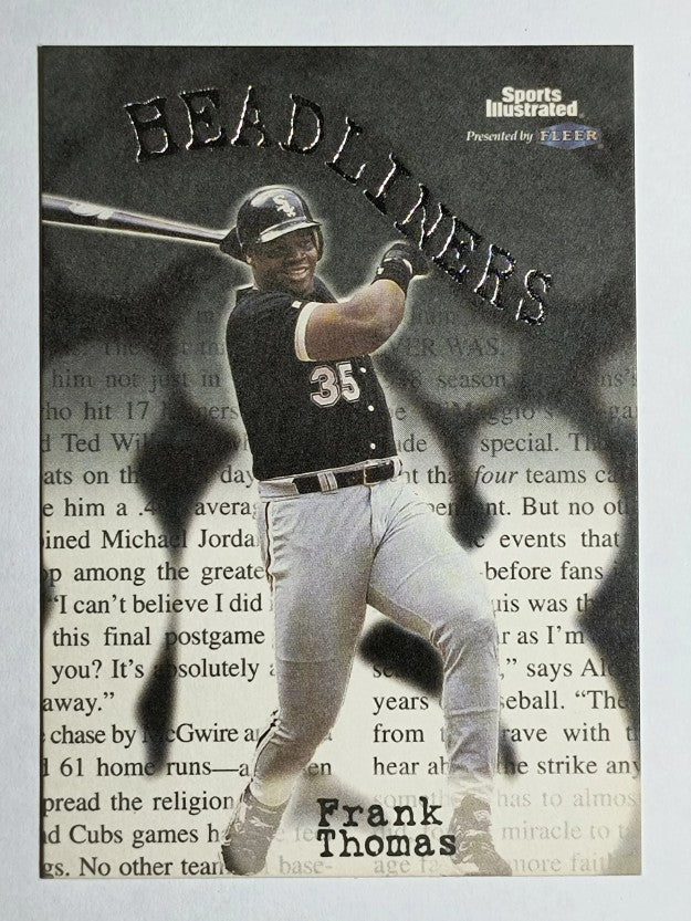 1999 Sports Illustrated Headliners #9 Frank Thomas