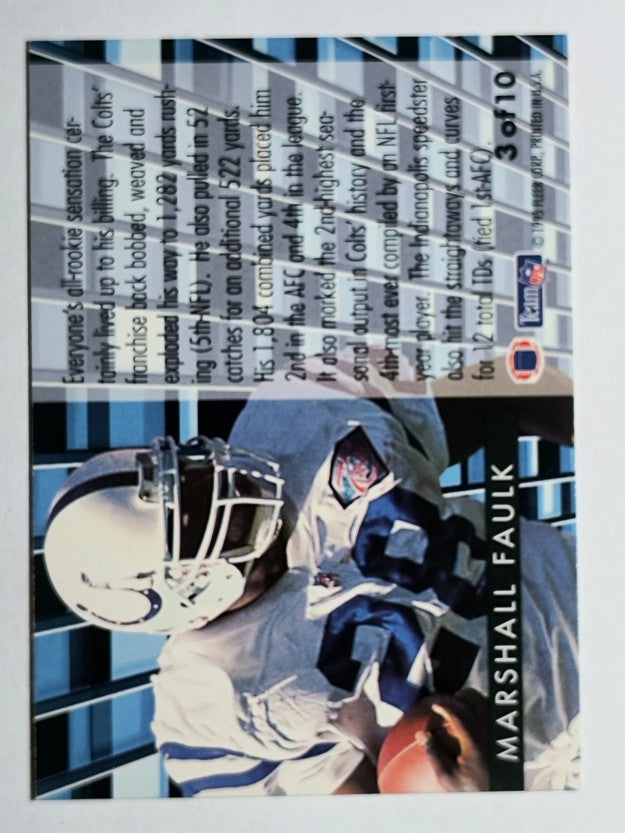 1995 Fleer Gridiron Leaders #3 Marshall Faulk