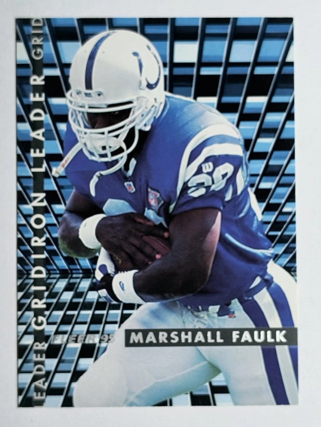 1995 Fleer Gridiron Leaders #3 Marshall Faulk