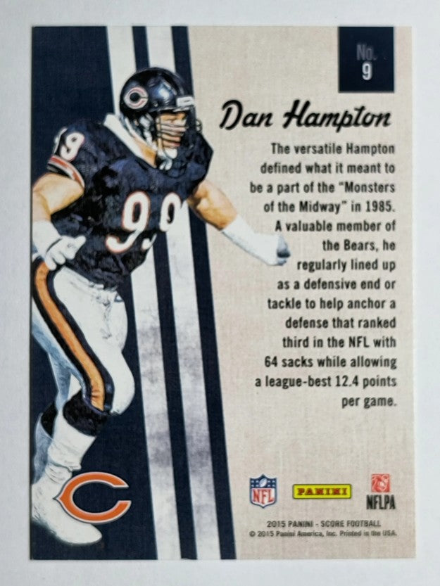 2015 Score Gridiron Heritage #9 Dan Hampton