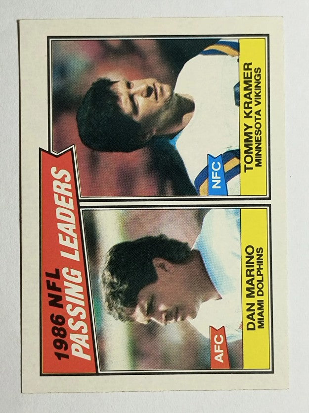 1987 Topps #227 Passing Leaders/Tommy Kramer/Dan Marino