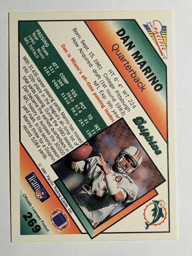 1991 Pacific #269 Dan Marino