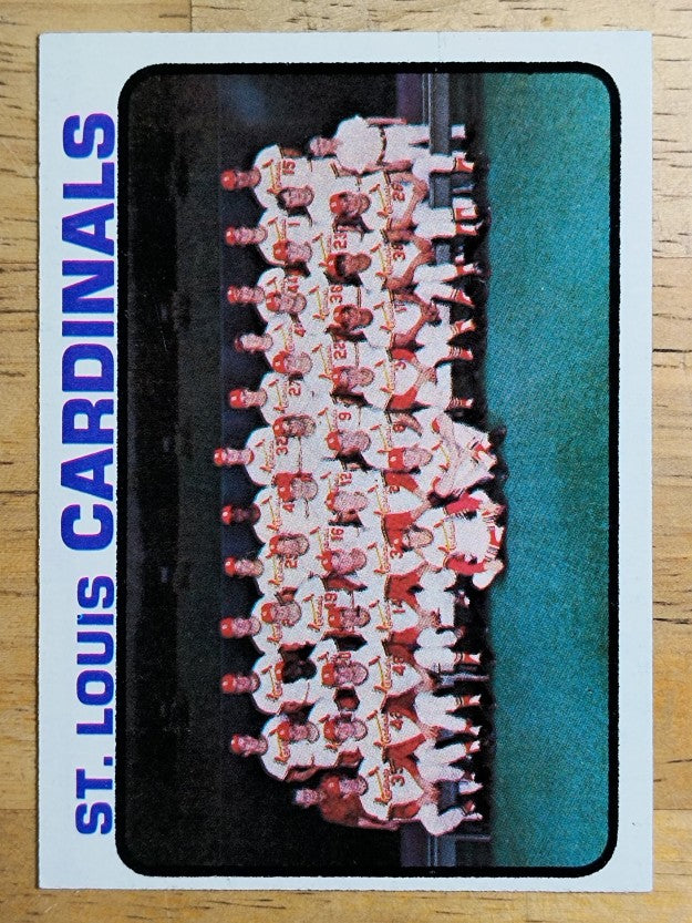 1973 Topps #219 St. Louis Cardinals TC (EXMT)