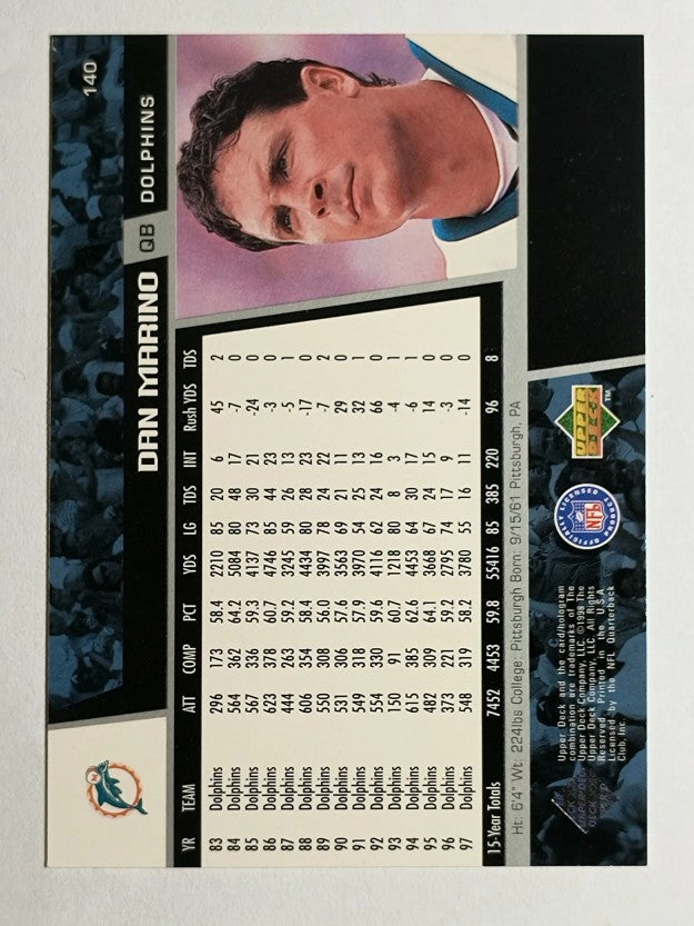 1998 Upper Deck #140 Dan Marino