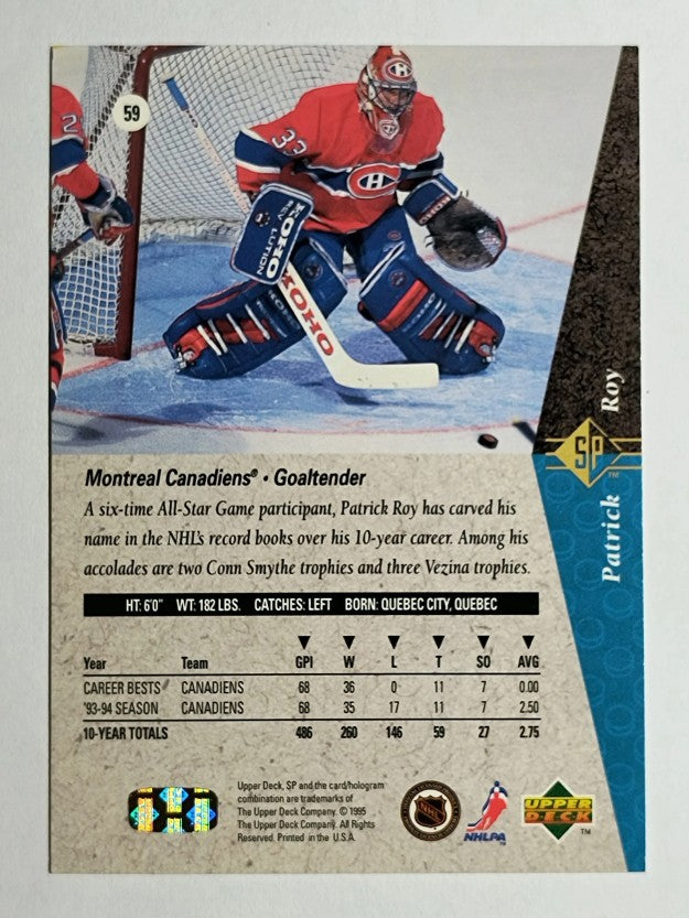 1994-95 SP #59 Patrick Roy