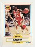 1990-91 Fleer #73 Hakeem Olajuwon
