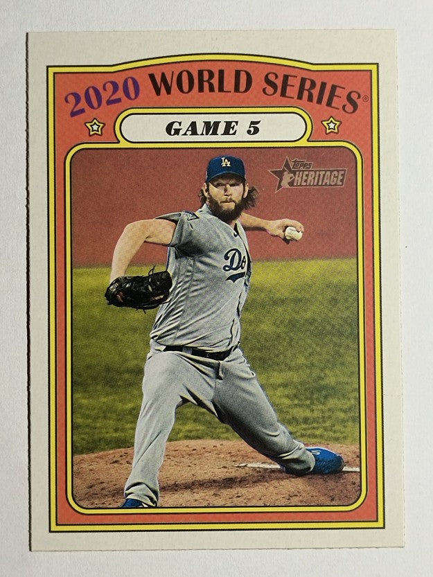 2021 Topps Heritage #29 Game 5 World Series HL