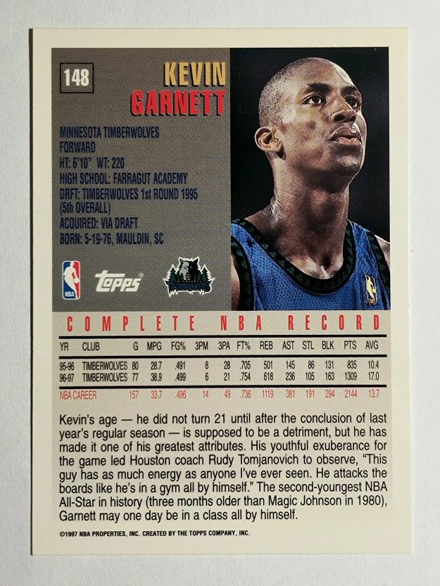 1997-98 Topps #148 Kevin Garnett