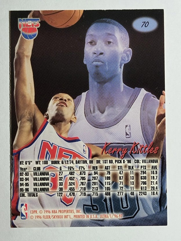 1996-97 Ultra #70 Kerry Kittles RC