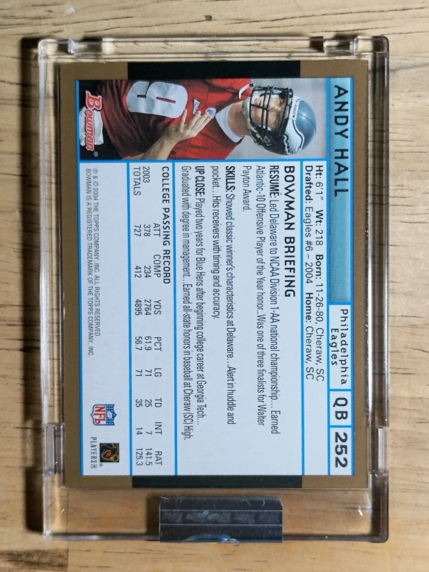 2004 Bowman Uncirculated Gold #252 Andy Hall
