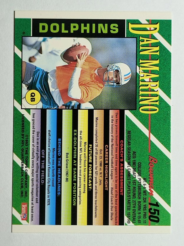 1993 Bowman #150 Dan Marino FOIL