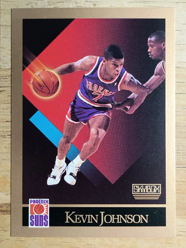 1990-91 SkyBox #224A Kevin Johnson/SkyBox logo in lower right corner