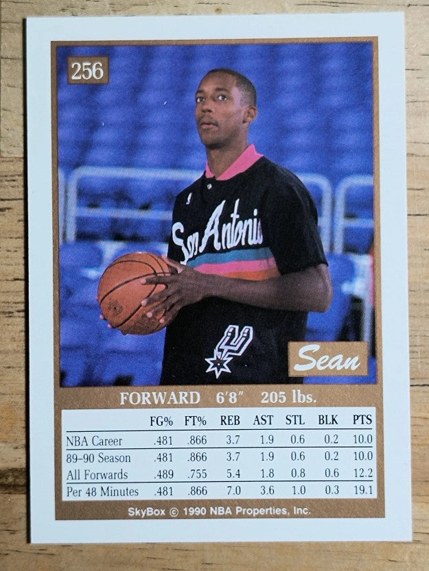 1990-91 SkyBox #256 Sean Elliott RC