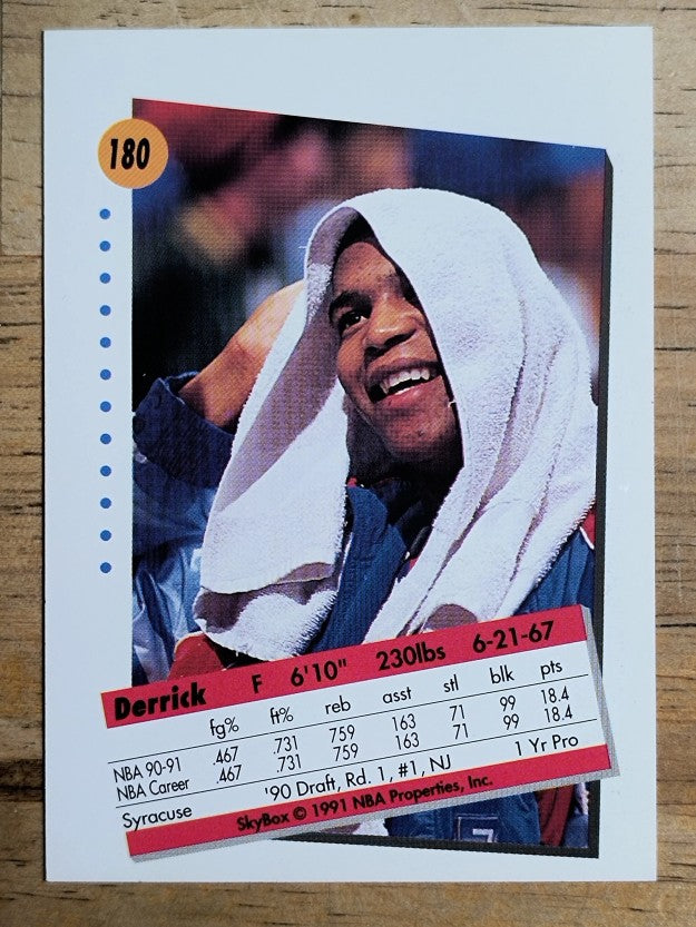 1991-92 SkyBox #180 Derrick Coleman
