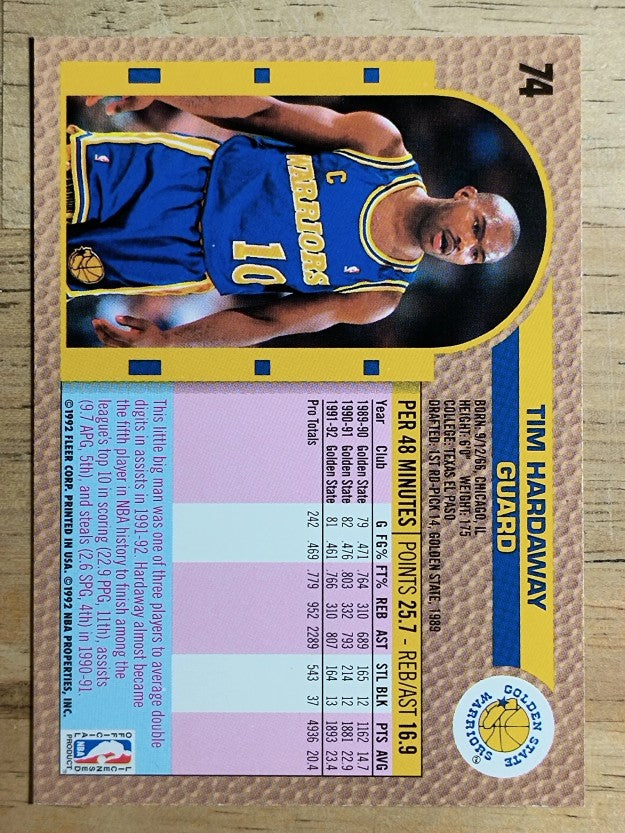 1992-93 Fleer #74 Tim Hardaway