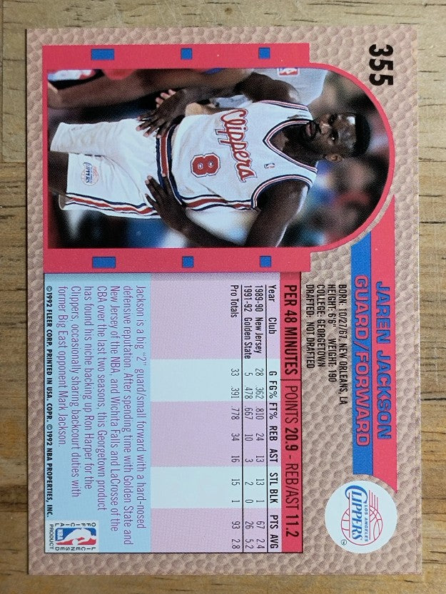 1992-93 Fleer #355 Jaren Jackson RC