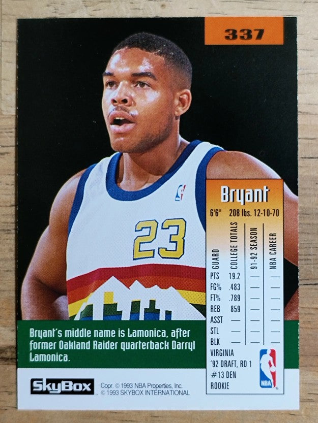 1992-93 SkyBox #337 Bryant Stith SP RC