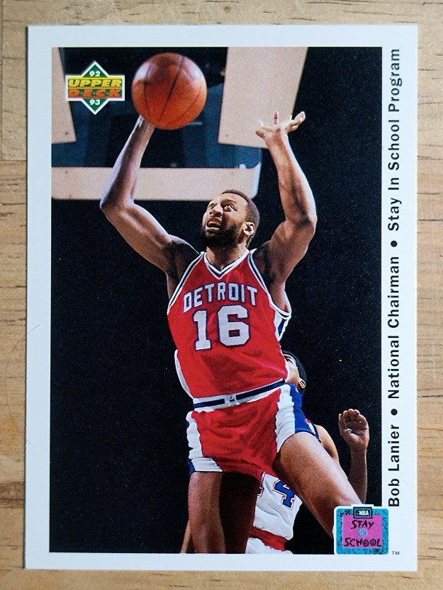 1992-93 Upper Deck #69 Bob Lanier/Stay in School