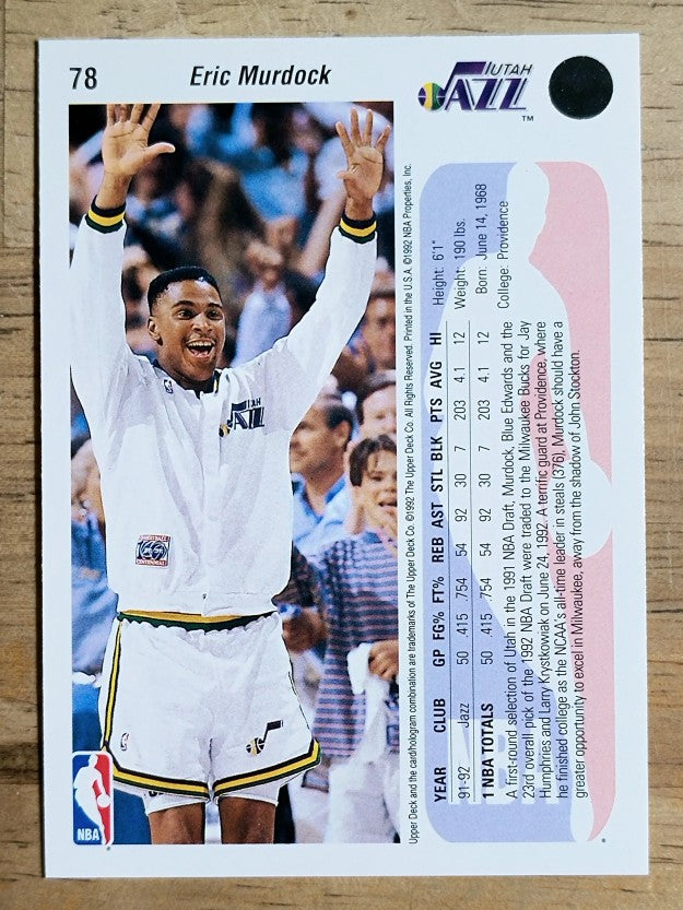 1992-93 Upper Deck #78 Eric Murdock