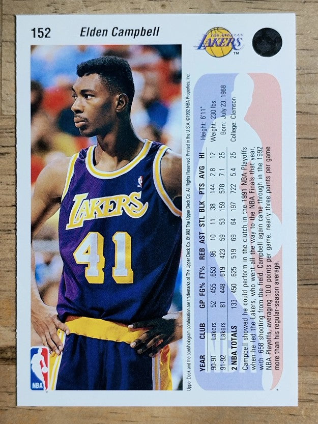 1992-93 Upper Deck #152 Elden Campbell