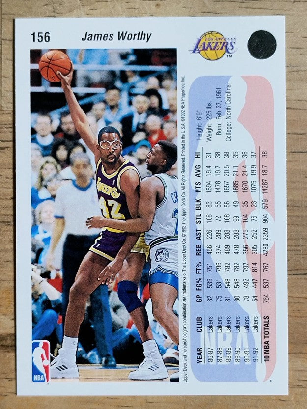 1992-93 Upper Deck #156 James Worthy