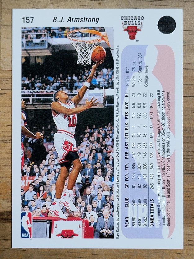 1992-93 Upper Deck #157 B.J. Armstrong