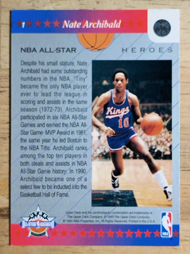 1992-93 Upper Deck All-Star Weekend #1 Nate Archibald