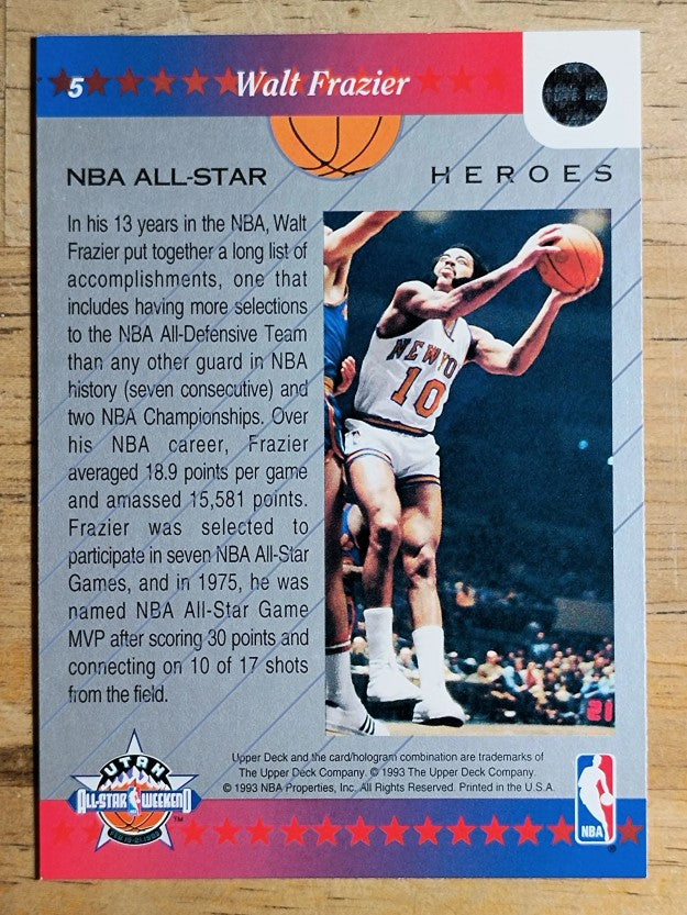 1992-93 Upper Deck All-Star Weekend #5 Walt Frazier