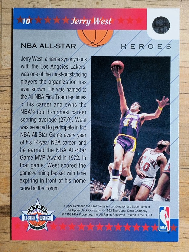 1992-93 Upper Deck All-Star Weekend #10 Jerry West