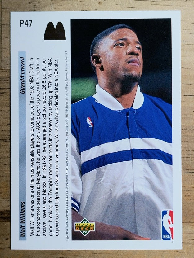 1992-93 Upper Deck McDonald's #P47 Walt Williams (EXMT)