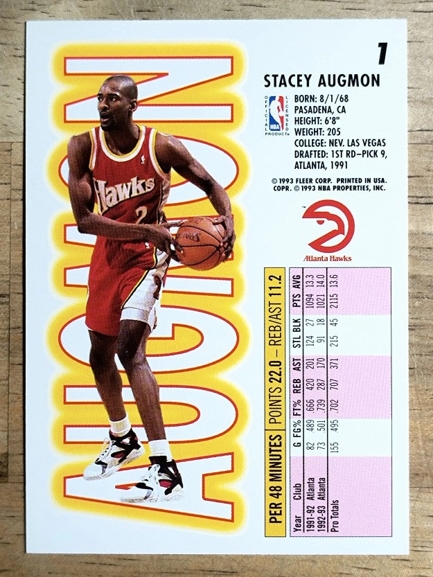 1993-94 Fleer #1 Stacey Augmon