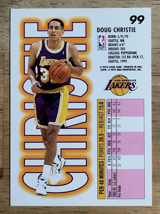 1993-94 Fleer #99 Doug Christie