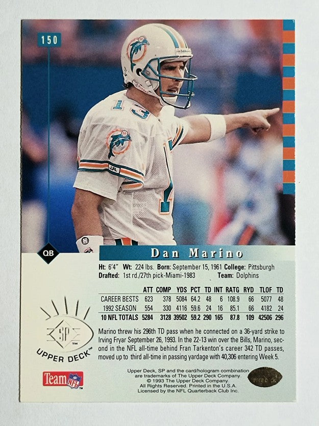 1993 SP #150 Dan Marino