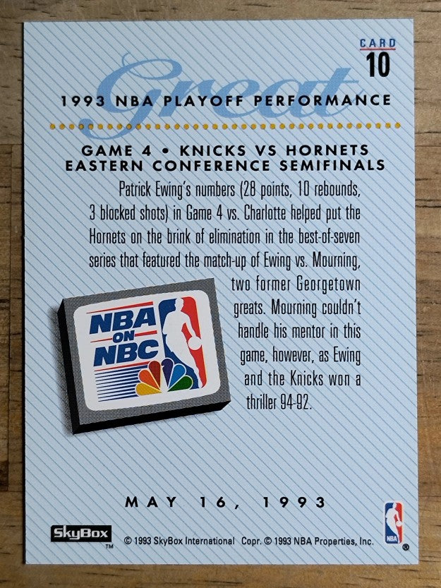 1993-94 SkyBox Premium #10 Patrick Ewing PO