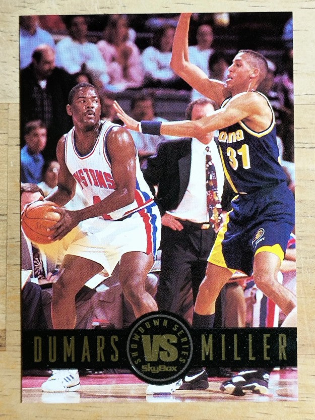 1993-94 SkyBox Premium Showdown Series #SS10 Joe Dumars/Reggie Miller
