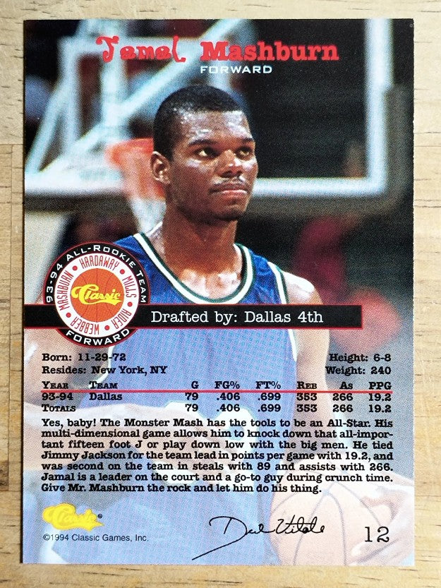 1994 Classic #12 Jamal Mashburn ART