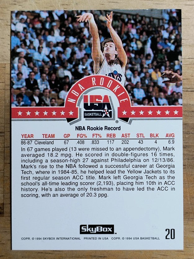 1994 SkyBox USA #20 Mark Price/NBA Rookie