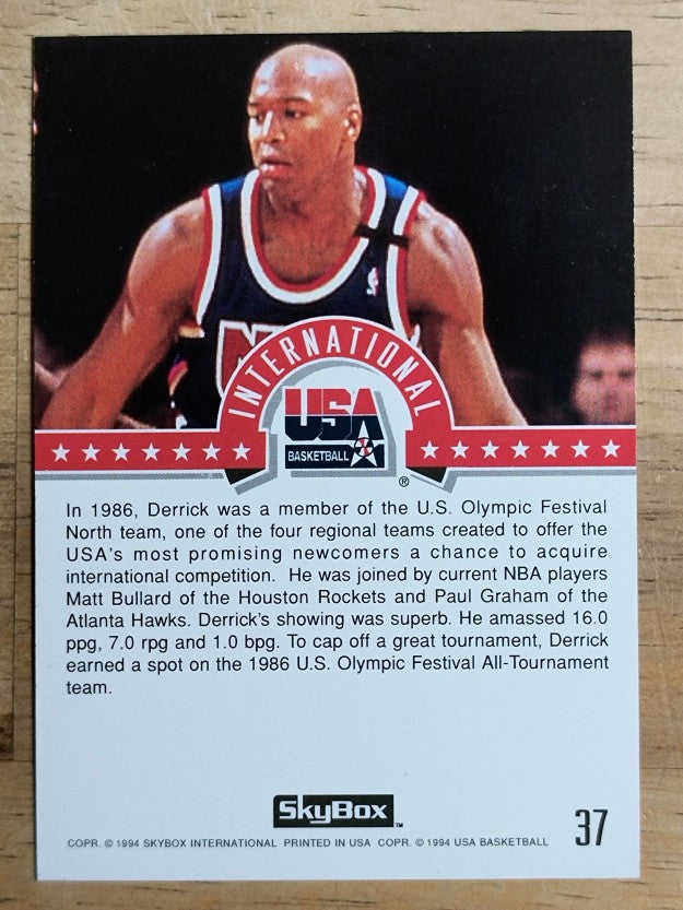 1994 SkyBox USA #37 Derrick Coleman/International