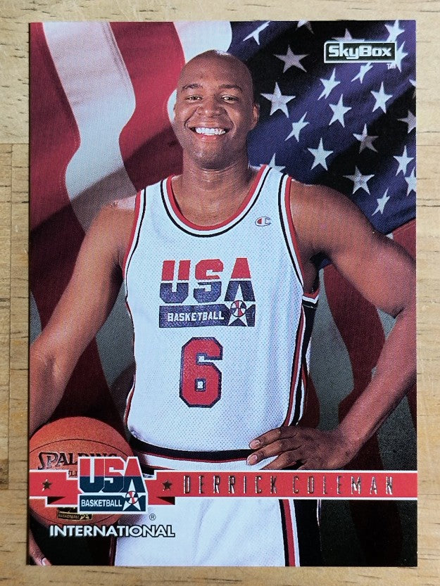 1994 SkyBox USA #37 Derrick Coleman/International