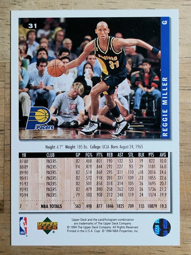 1994-95 Collector's Choice #31 Reggie Miller