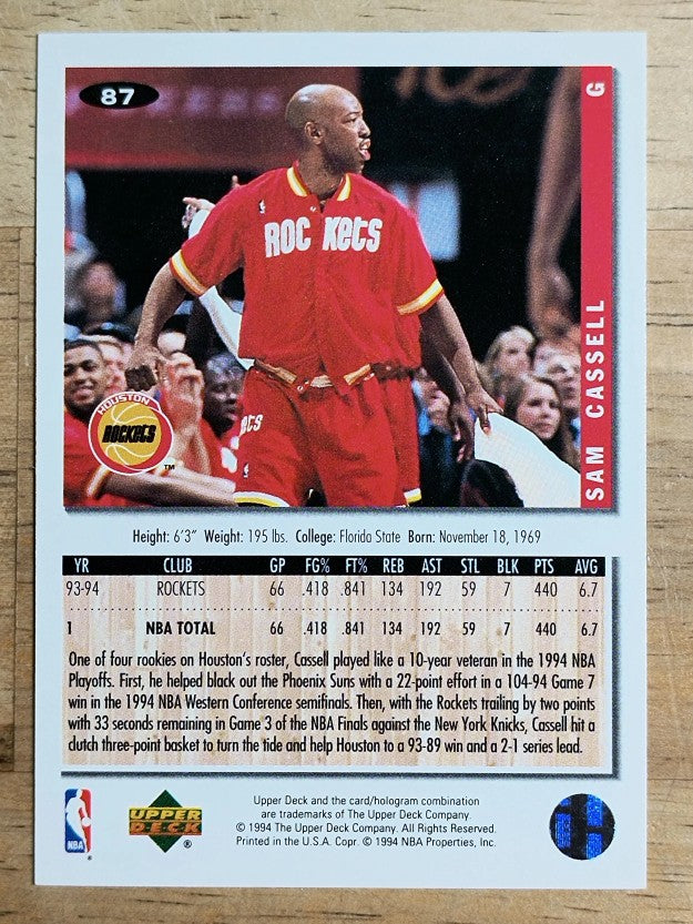 1994-95 Collector's Choice #87 Sam Cassell