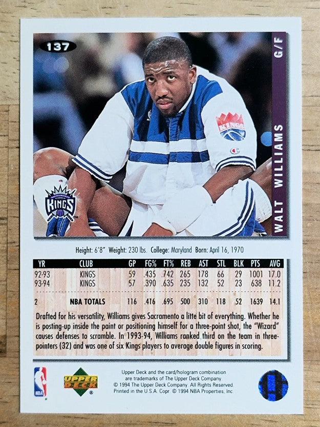1994-95 Collector's Choice #137 Walt Williams
