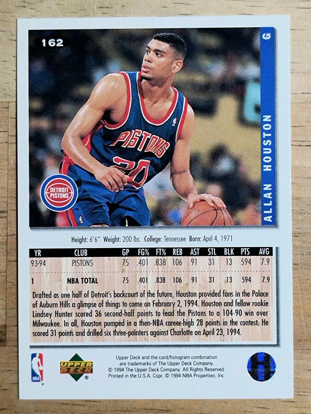 1994-95 Collector's Choice #162 Allan Houston
