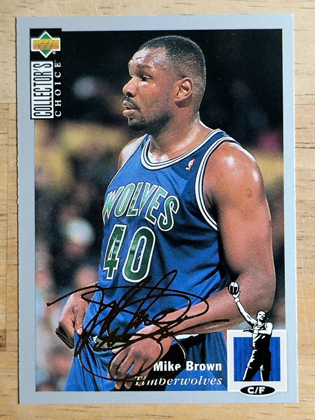 1994-95 Collector's Choice Silver Signature #84 Mike Brown