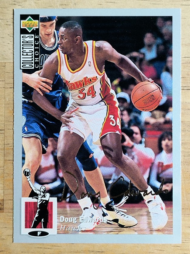 1994-95 Collector's Choice Silver Signature #100 Doug Edwards