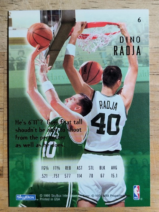 1994-95 Emotion #6 Dino Radja